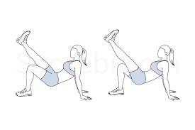 Crab Kicks Illustrated Exercise Guide