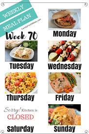 easy weekly meal plan week 70 family