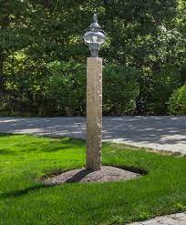 Antique Granite Lamp Post Cape Cod Ma