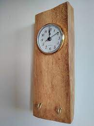 Handmade Driftwood Wall Clock With Key