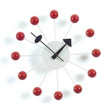 Ball Clock Red 1948 Köpes Hos