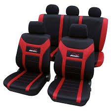 Red Black Car Seat Covers For