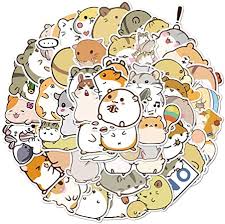 Anime stickers laptop waterproofanime stickers waterproof small: Amazon Com 50pcs Hamster Anime Waterproof Vinyl Stickers Cute Animal Cartoon Sticker Pack For Laptop Water Bottles Fridge Daily Planner Scrapbook Kids And Child Gifts Computers Accessories