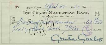 You can use this card to shop at bergdorf goodman, neiman marcus, last call, horchow, in stores, online & by phone. Greta Garbo Signed Check To Bergdorf Goodman