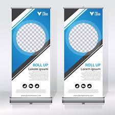 creative roll up banner design template