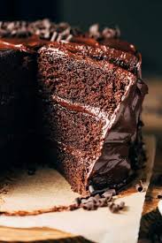moist and fudgy chocolate cake