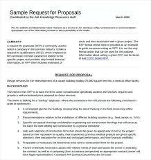 Purchase Proposal Sample Equipment Request Bid Template For Rfp