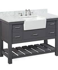Two fronts to choose from, this sink is made with two options for the front, it can be turned around to have a natural chiseled front (this design is on very happy with how this looks in our newly renovated bathroom. Farmhouse Bathroom Sink Vanities Farmhouse Goals