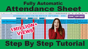 82 how to create attendance sheet in