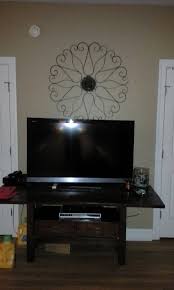 wall above television