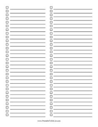 Printable Blank List Under Fontanacountryinn Com
