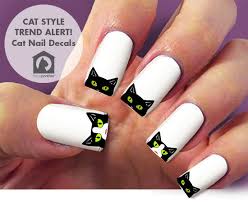 cat nail decals