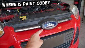 paint code located on ford fusion