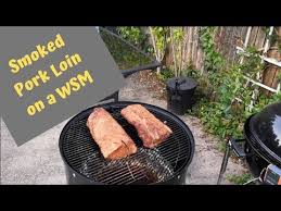 how to smoke pork loin on a weber