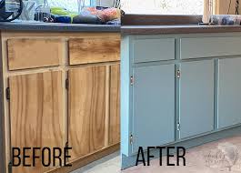 how to paint veneer cabinets for a