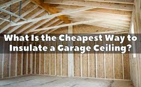 to insulate a garage ceiling