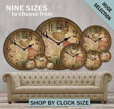 customizable large wall clocks