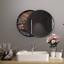 24 Inch Round Mirror With Bathroom