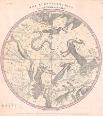 Burritt Huntington Map Of The Stars The Southern Hemisphere 1856