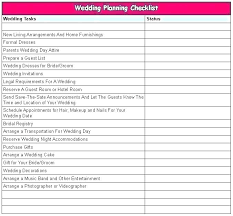 Wedding Planning List Template