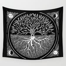 Druid Tree Of Life Wall Tapestry By