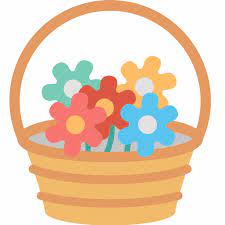 Basket Flower Easter Gardening Gift