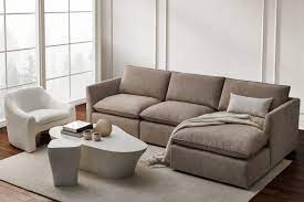 milo fabric upholstered sectional sofa