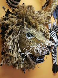 Lion Head Wall Hanging Bead Wire And