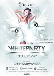 White Party Flyer Party Flyer Creative Flyers Club Flyers