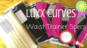 Luxx Curves Waist Trainer Specs Length Material Size Color