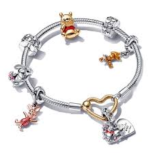 the pooh charm bracelet set