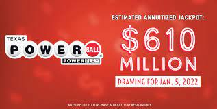 Texas Powerball drawing now at $610 million