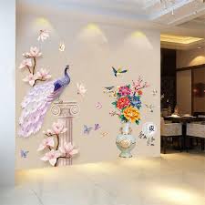 Chinese Style 3d Peacock Wall