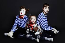 children mime group photo pantomime
