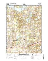 Holloway Reservoir Topo Map In Genesee County Michigan