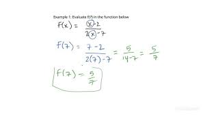 How To Evaluate A Rational Function