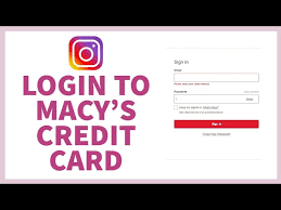 how to login macy s credit card sign
