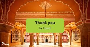 how to say thank you in tamil 4 easy