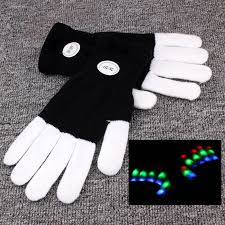fashion led atomic lights beam gloves