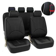 9pcs Universal Polyester Black Car Seat