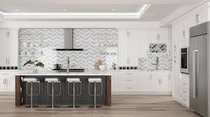 white shaker style rta kitchen cabinets