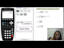 Roots On The Ti 84 Graphing Calculator