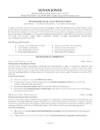 Entry Level Cover Letter Example Pharmaceutical Sales Resume