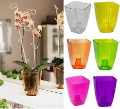 Plant Orchid Pot Plastic 8 Colours