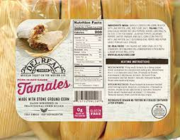 del real foods gourmet pork tamales
