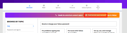 how to access my yahoo account if i