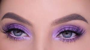 easy lilac eye makeup tutorial for