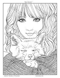 Ice cream coloring page your kids and you will love to color this summer. Cute Girl Fox Coloring Page By Maria J William Instant Pdf Etsy
