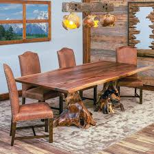 elk lake solid wood dining table