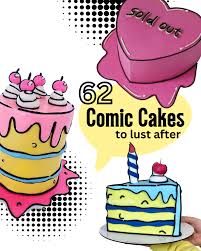 60 cartoon 2d comic cakes to